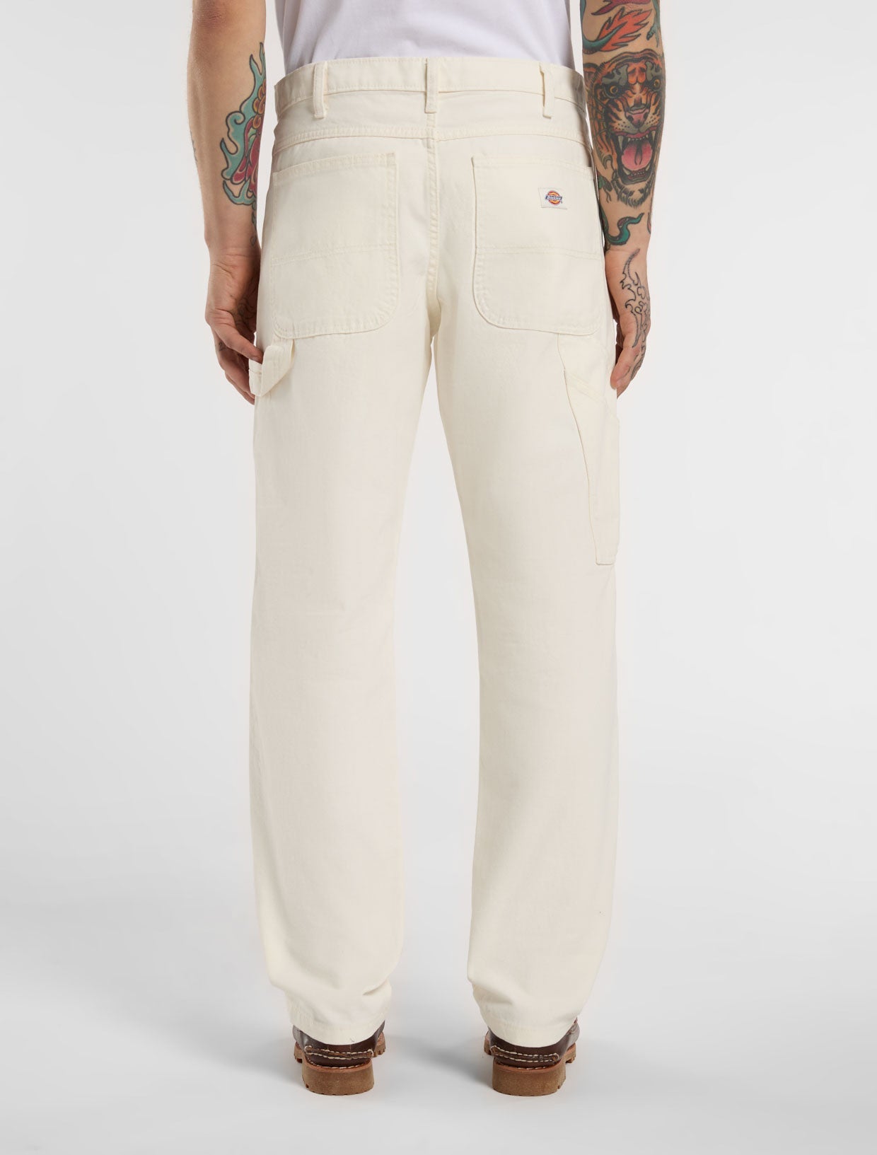 パンツ Blanco CARPENTER PANTS WHITE Pantalón carpenter duck canvas | Dickies EU ES
