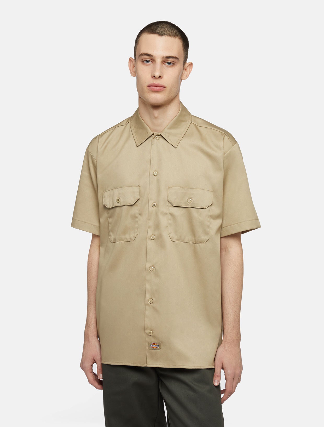 『TEN WORK SHIRT SS KHAKI L』 Short sleeve work shirt | Dickies EU GB
