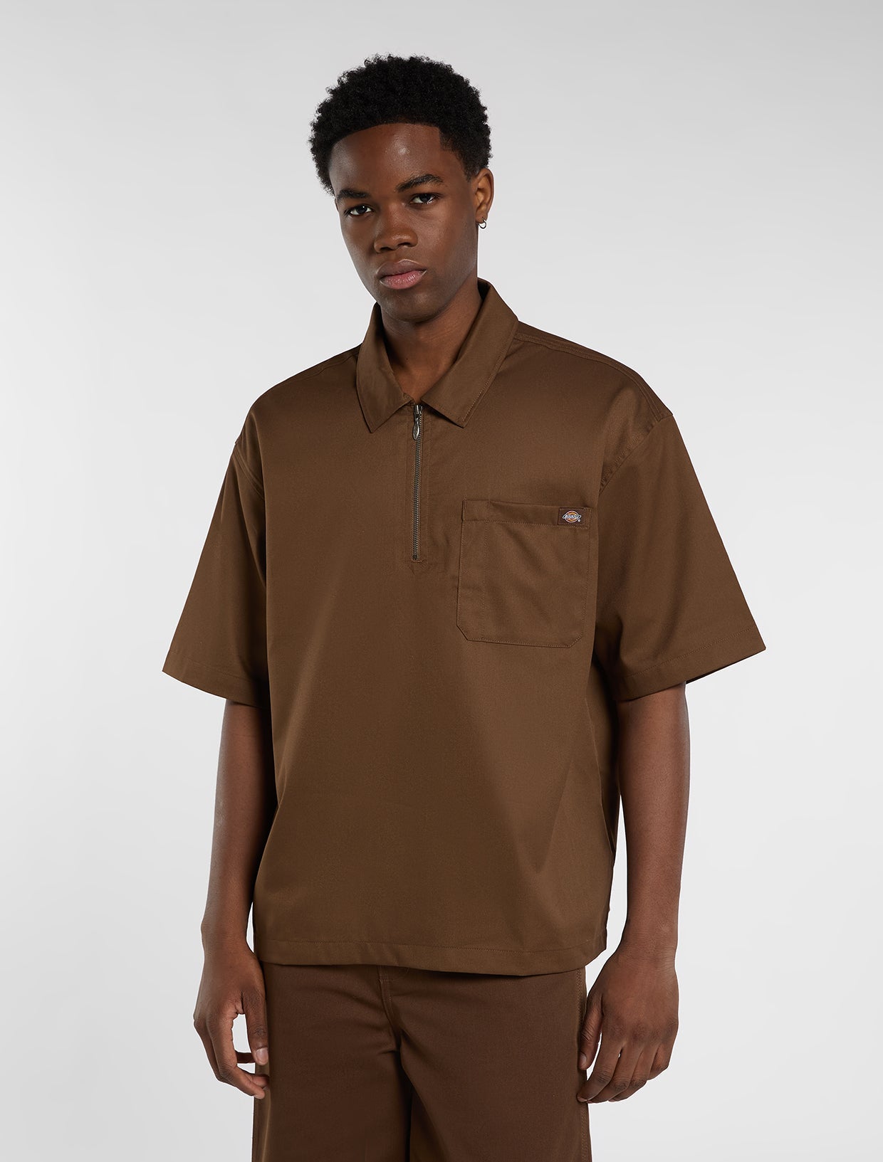 Cadiz quarter zip short sleeve shirt | Dickies EU GB