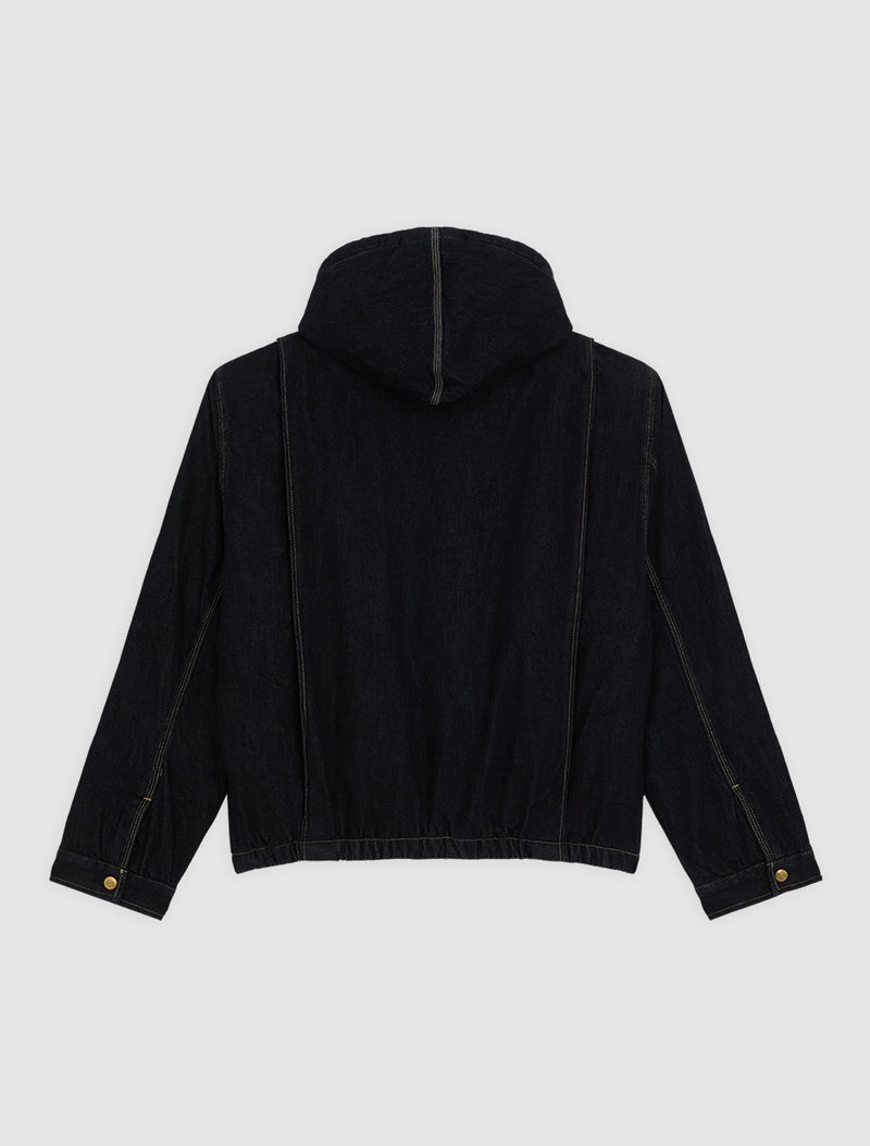 Miami selvedge denimjakke med hætte